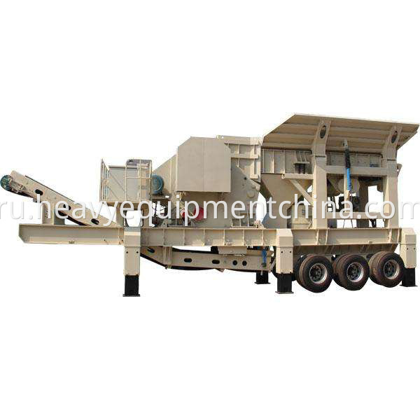 Moible impact crusher plant